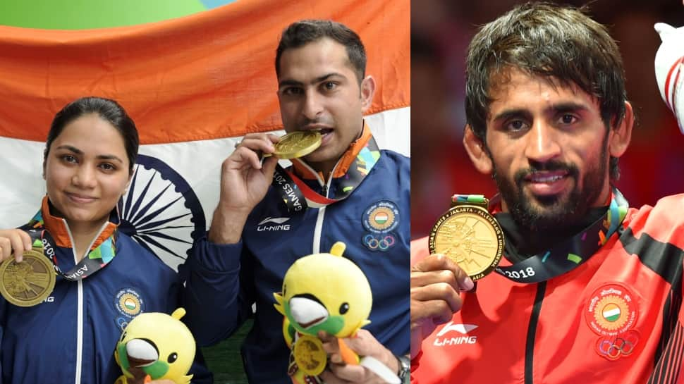 Asian Games 2018: Bajrang Punia wins 1st gold, Apurvi Chandela- Ravi Kumar take bronze on Day 1