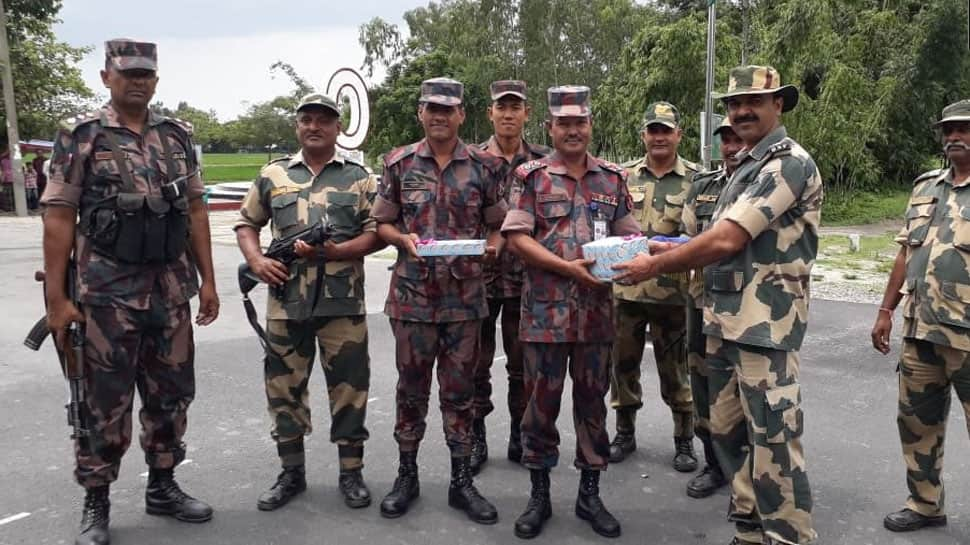 West Bengal: BSF exchanges sweets with Border Guards Bangladesh at border on Eid al-Adha