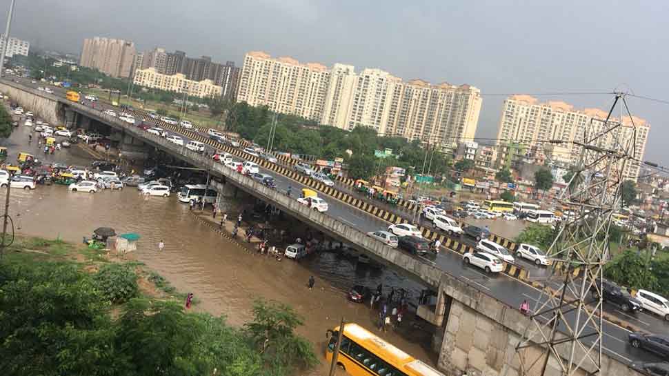 Heavy rain in Gurugram leaves city submerged in water; see pics and videos of harrowing experience