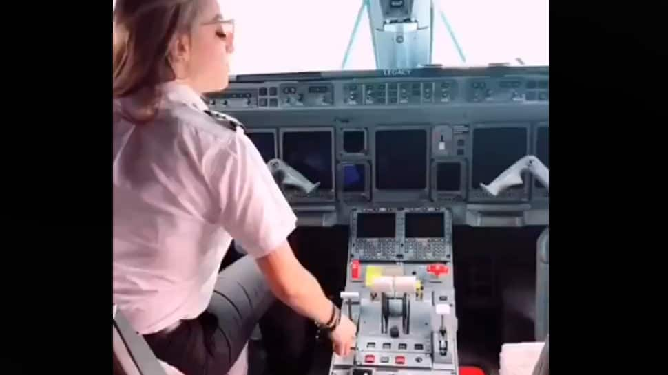 Woman pilot takes up Kiki challenge, gets off a moving plane—Watch