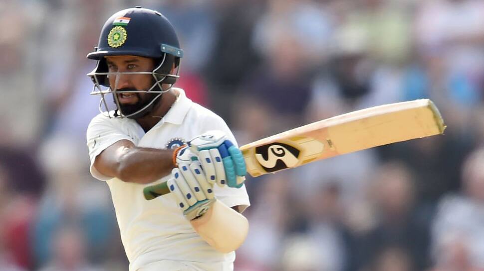 Pujara&#039;s ton helps India take slender lead against England