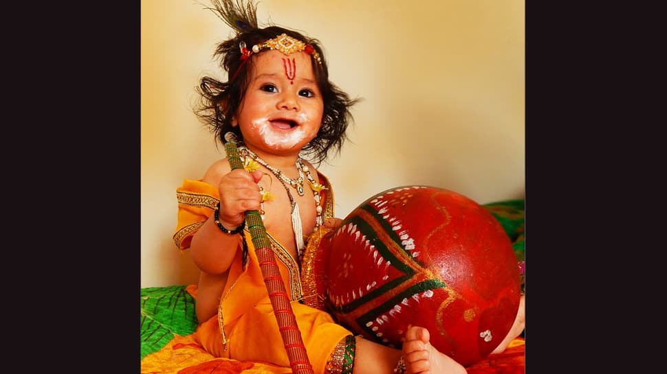 krishna costume for baby girl