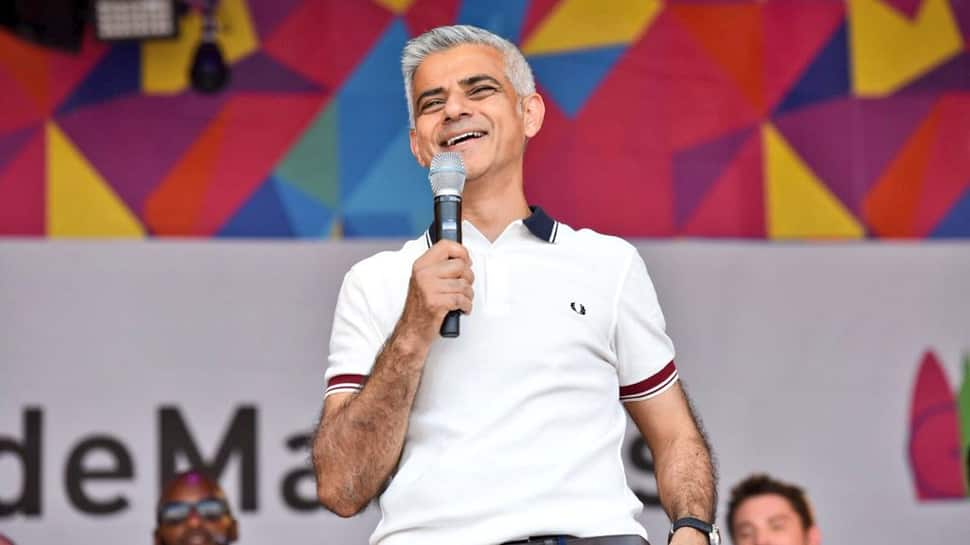 London mayor Sadiq Khan&#039;s bikini-clad balloon takes flight