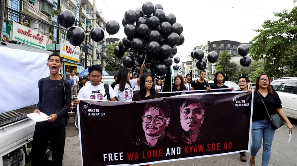 Two Reuters journalists sentenced to 7 years in jail in Myanmar for breaching law on state secrets