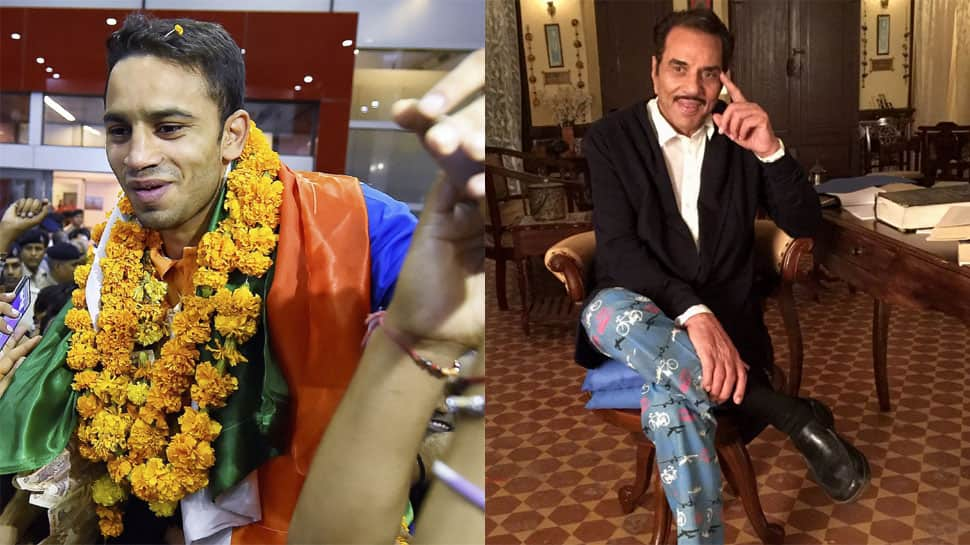 Asian Games 2018 Gold medalist Amit Panghal expresses his desire to meet Dharmendra; veteran actor posts adorable reply