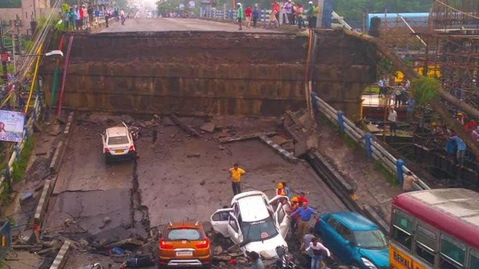 Majerhat bridge collapse in South Kolkata