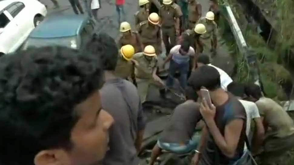 Majerhat bridge collapse in South Kolkata