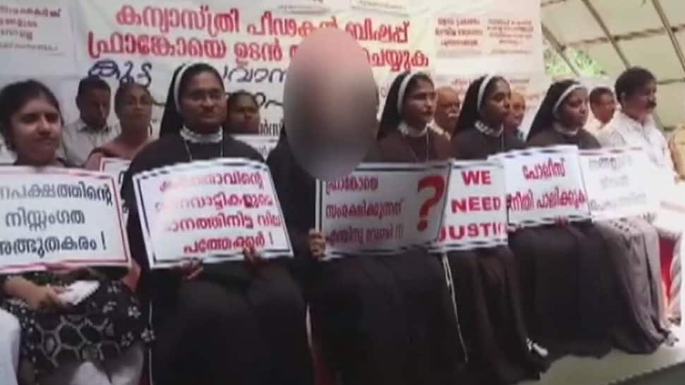 Protests in Kochi demanding arrest of Bishop accused of raping nun