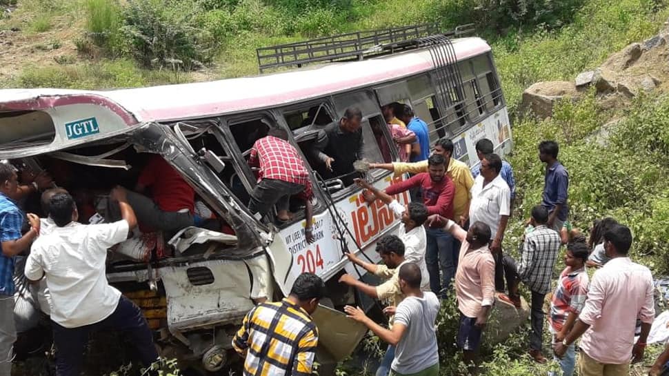 Telangana: 52 killed, 20 injured in bus accident in Kondagattu