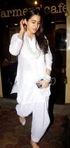 Sara Ali Khan spotted outside Farmers' Cafe