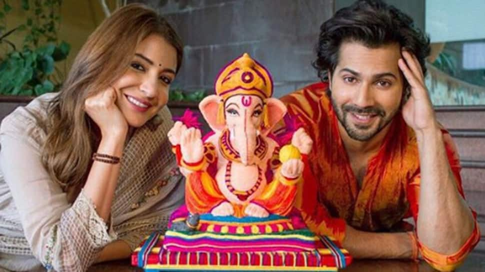 Varun Dhawan-Anushka Sharma celebrate Ganesh Chaturthi in &#039;Sui Dhaaga&#039; style, promote biodegradable Ganpati—Watch