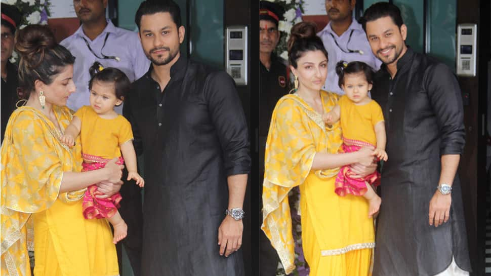 Soha Ali Khan and daughter Inaaya go twinning in yellow ...