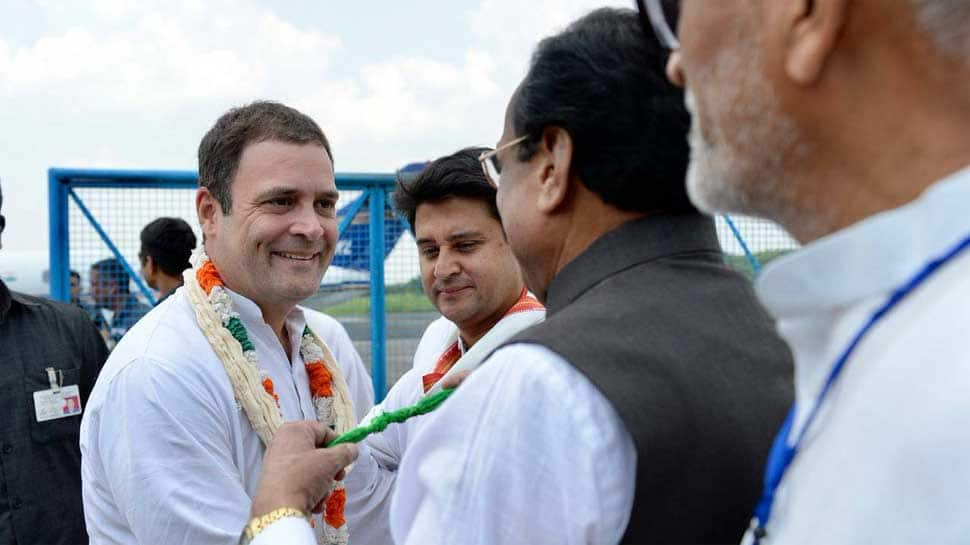 With blessings from 11 priests, Rahul Gandhi kicks off Congress poll campaign in Madhya Pradesh