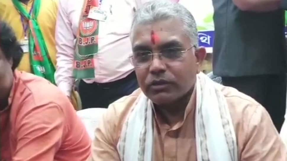 Watch: West Bengal BJP Yuva Morcha workers protest against attack on party state chief Dilip Ghosh, detained