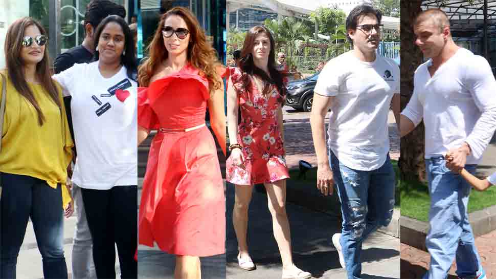 Salman Khan&#039;s rumoured ladylove Iulia Vantur dines out his family
