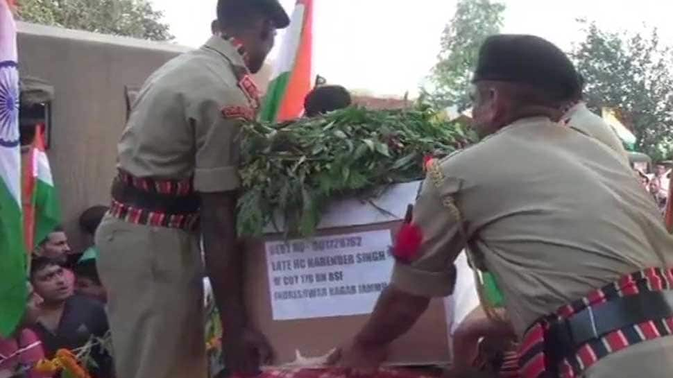 Thousands bid tearful adieu to BSF jawan killed by Pakistani forces along IB near Jammu