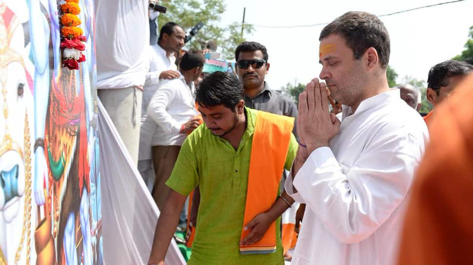 Watch: Rahul Gandhi offers prayers to lord Shiva amid ‘Bam Bam Bhole’ chants