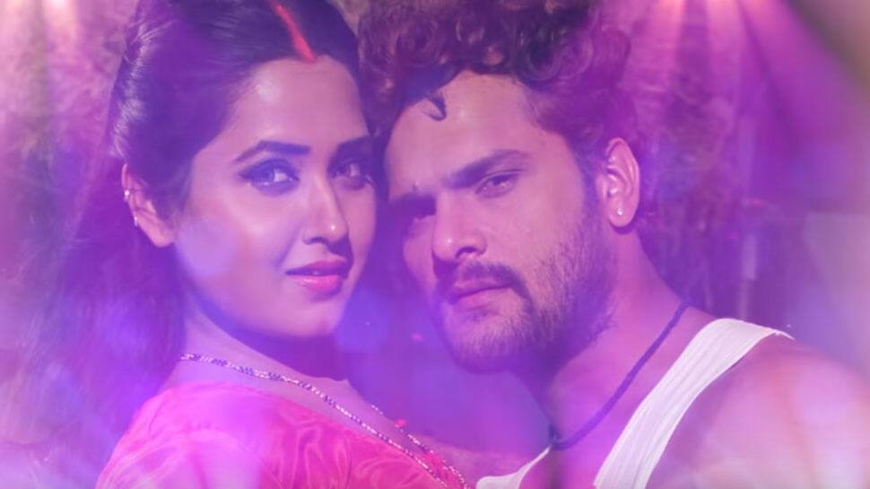 Khesari Lal Yadav-Kajal Raghwani&#039;s Dupatta Aasmani garners 7 lakh views on Youtube-Watch