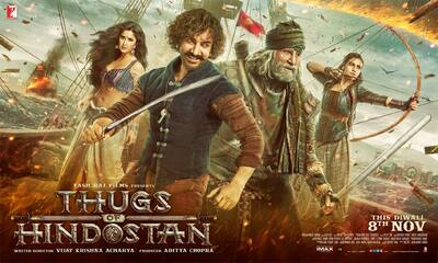 Aamir, Katrina, Fatima and Amitabh in the brand new poster of the film Thugs of Hindostan.