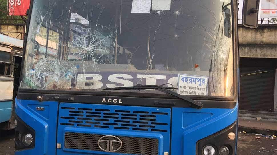West Bengal Bandh: Protesters vandalise government buses in Midnapore to protest death of students