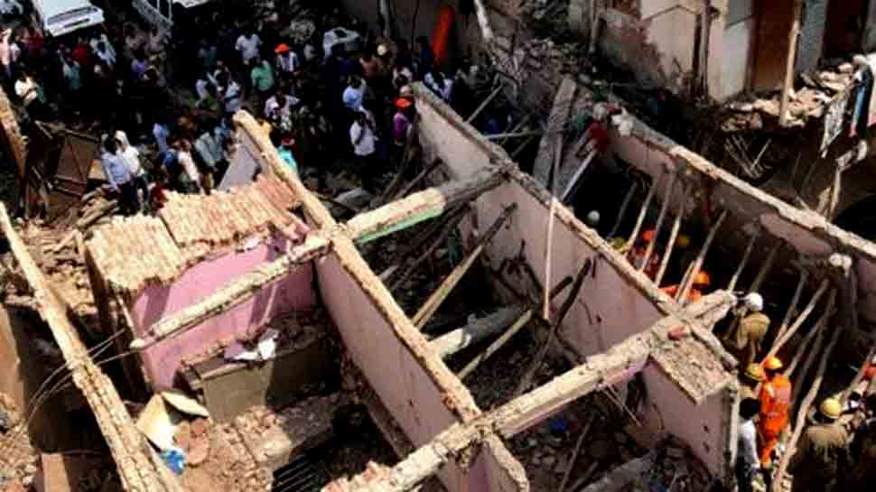 Five-storey building collapses in Delhi, kills four children, two women