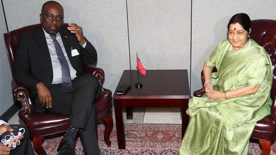 Sushma Swaraj assured full cooperation by Antigua in Mehul Choksi&#039;s extradition