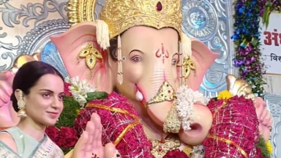 Kangana Ranaut seeks Bappa&#039;s blessings—See pic