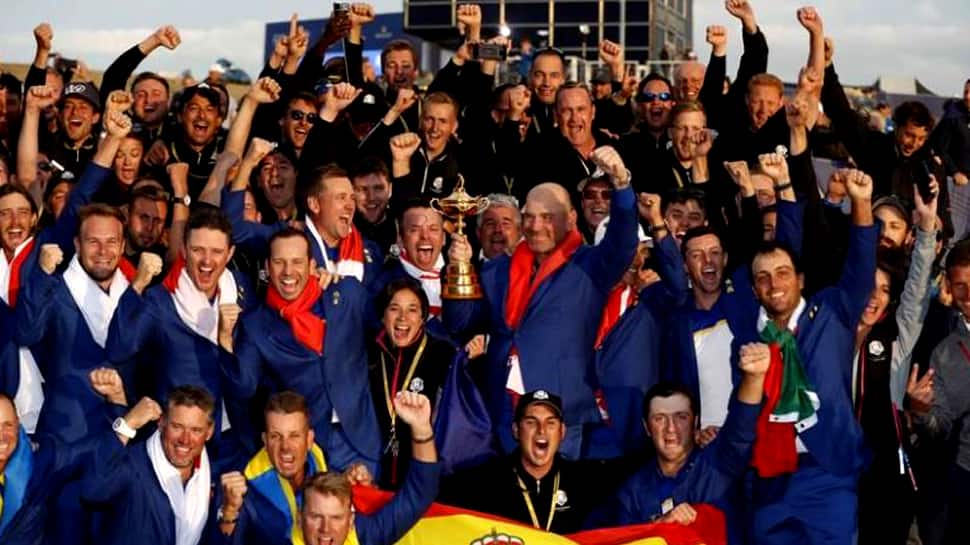 Golf: Europe regain Ryder Cup from United States after dominant singles display