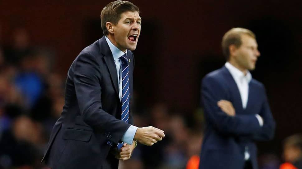 Football: Rangers manager Steven Gerrard condemns missile-throwing incident after linesman hurt