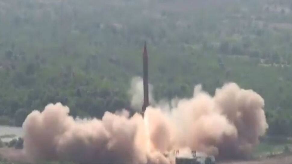 Training launch of nuclear-capable Ghauri missile conducted by Pakistan