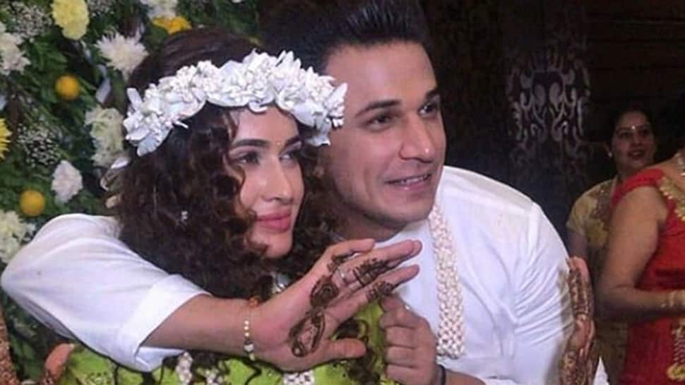 Yuvika Chaudhary and Prince Narula dancing to Punjabi dhol at their Mehendi function is too cute—Watch