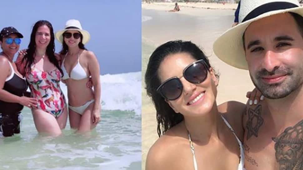 Sunny Leone gets in vacay mode, raises the temperature in a white bikini—Pics