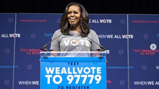 Michelle Obama backs #MeToo movement
