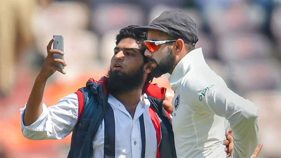 Man who tried to hug, click selfie with Virat Kohli booked for trespassing 
