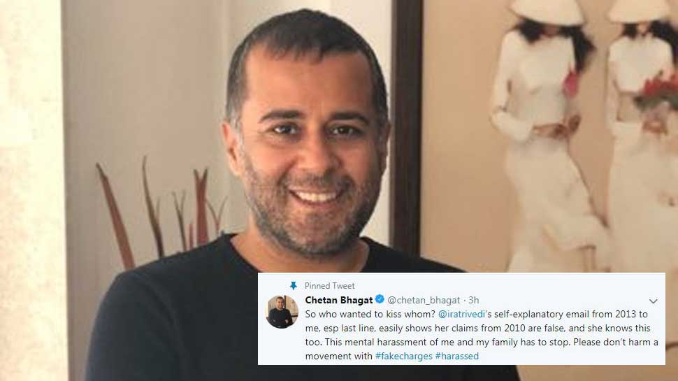 Chetan Bhagat counterattacks on #MeToo allegations, pleads innocence