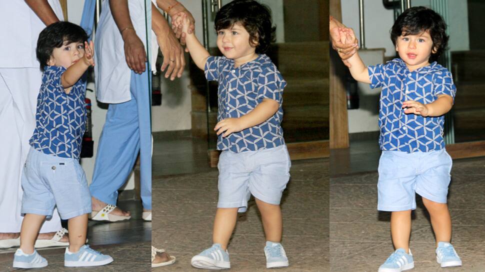 Not Taimur but &#039;Tim&#039;, says little munchkin to paps in this viral video—Watch