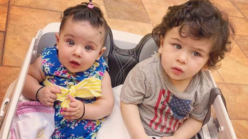 Taimur Ali Khan and Inaaya Naumi Kemmu look adorable in traditional during Dussehra celebrations—Pic