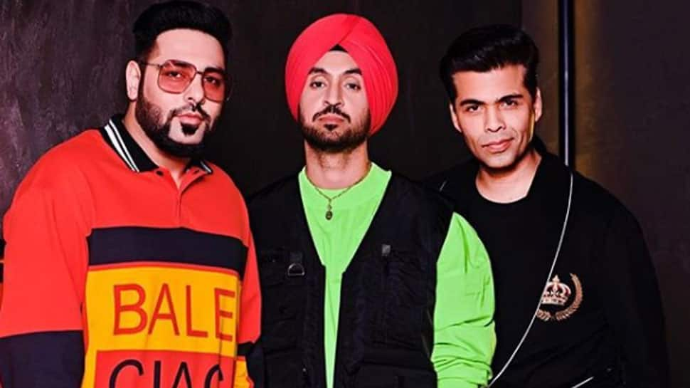 &#039;Rapstar&#039; Badshah, &#039;Rockstar&#039; Diljit Dosanjh sip &#039;Koffee With Karan&#039;