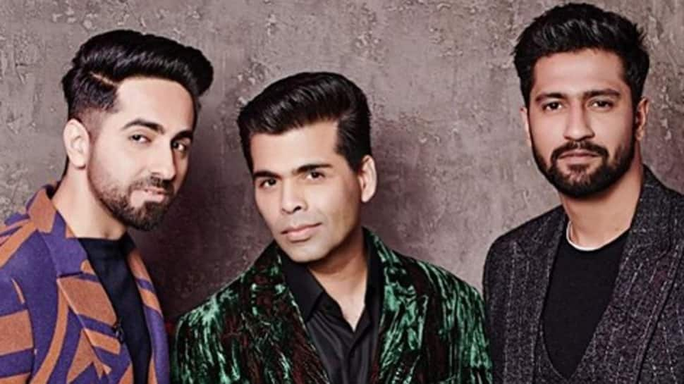 Ayushmann Khurana and Vicky Kaushal made their debut on Karan Johar&#039;s Koffee With Karan-See pic