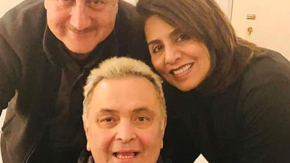 Anupam Kher meets Rishi Kapoor in NYC, Neetu Kapoor shares pic