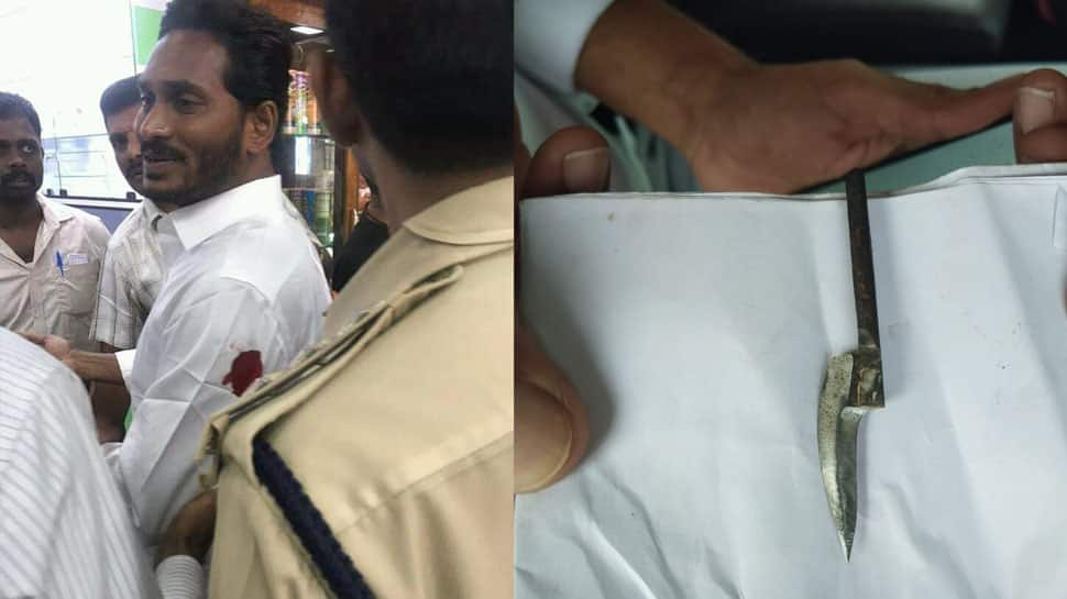 YSRCP chief Jagan Mohan Reddy stabbed by unidentified assailant at Visakhapatnam Airport