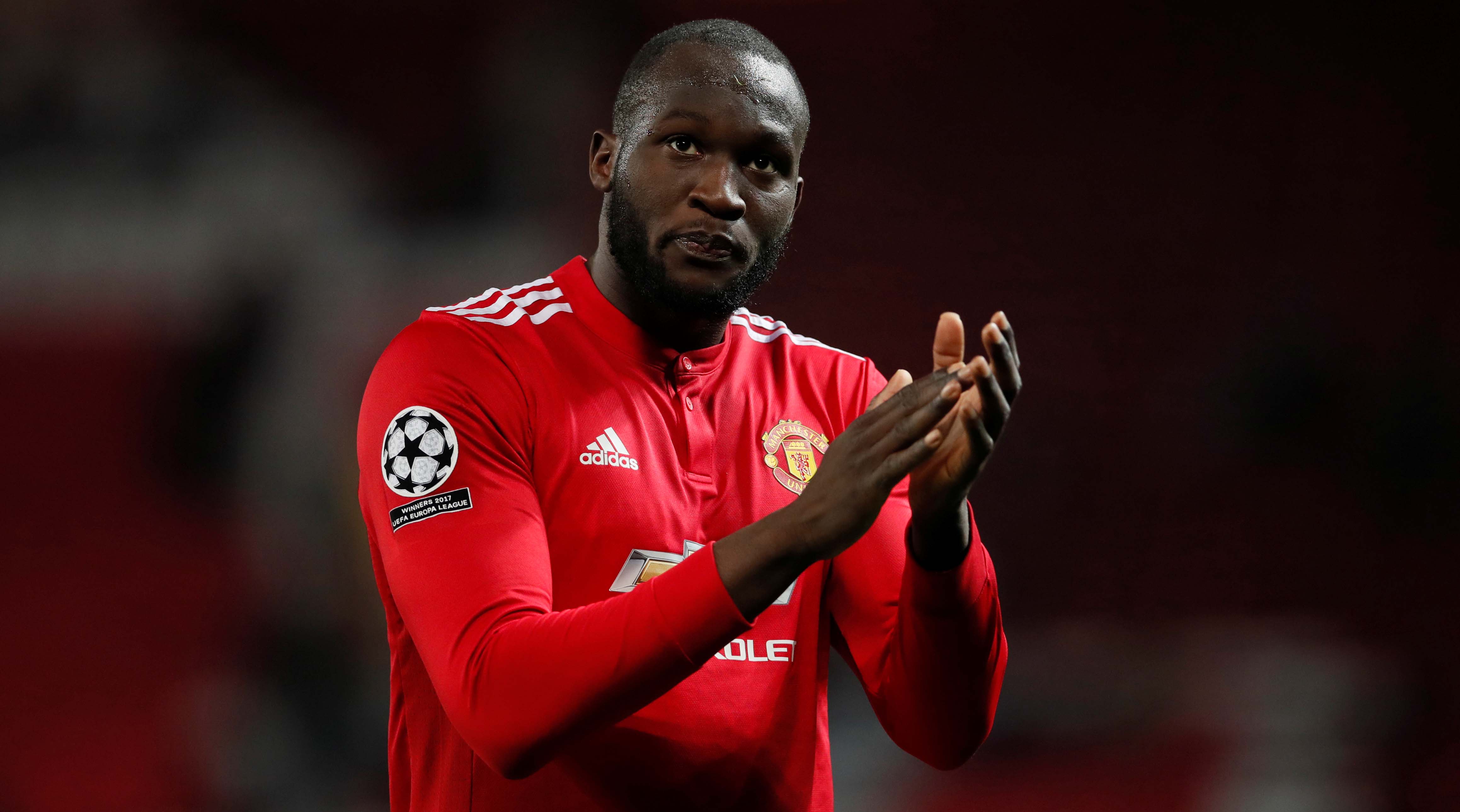  Romelu Lukaku, a Belgian professional footballer who plays as a striker for Serie A club Internazionale and the Belgium national team, playing soccer for Manchester United.