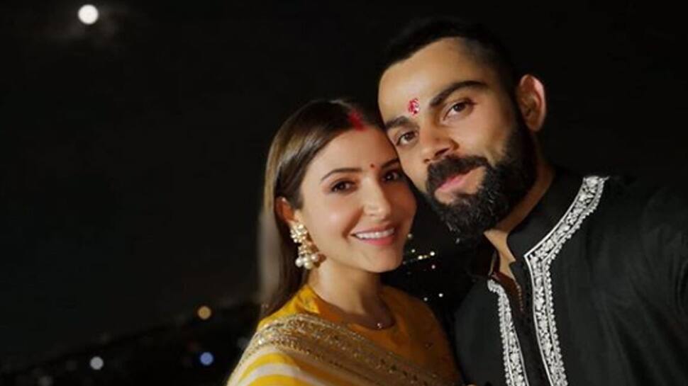 Anushka Sharma and Virat Kohli spill love on first Karwa Chauth—Pics