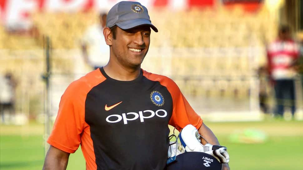 MSD slogs it out in the nets ahead of Mumbai ODI against West Indies 