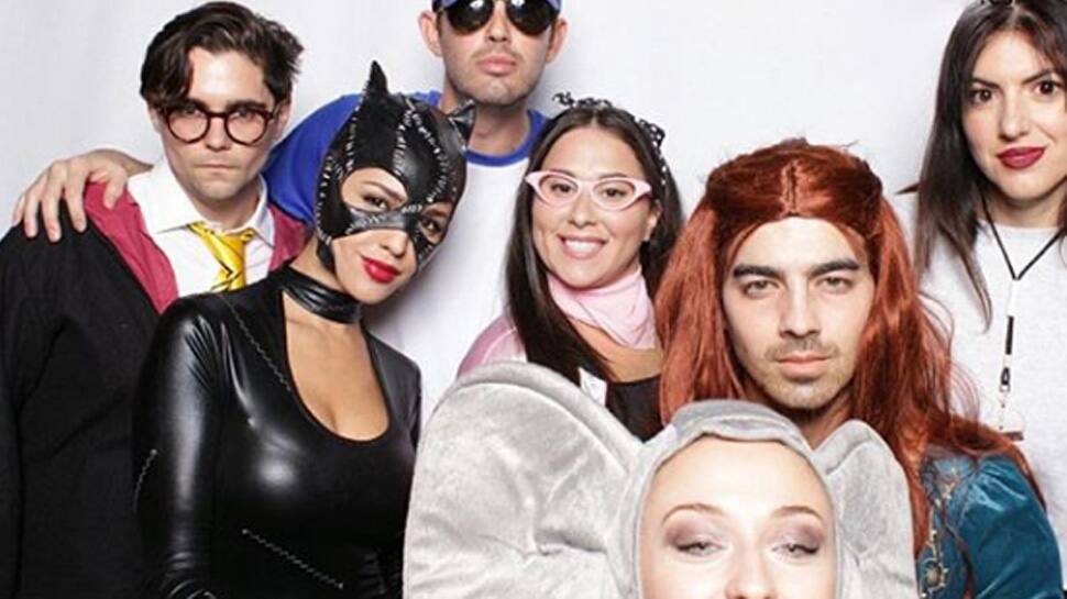 Joe Jonas dresses as Sophie Turner&#039;s GOT character Sansa Stark for Halloween