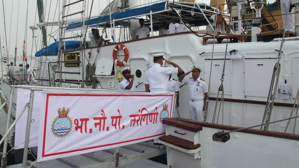 Naval ship INS Tarangini returns after 7-month long voyage