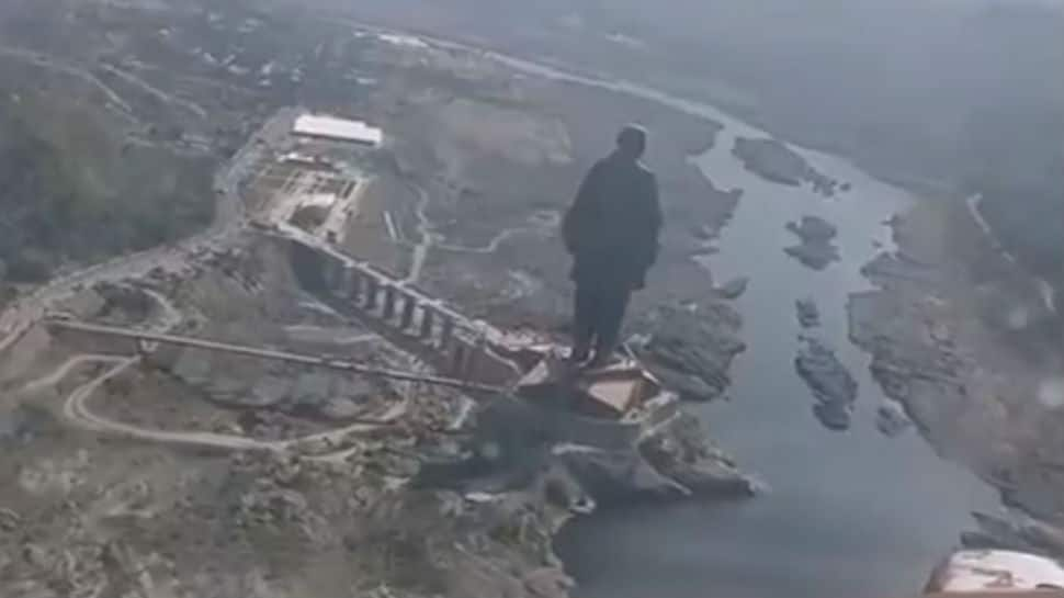 Watch: Spectacular views of world&#039;s tallest statue from IAF planes