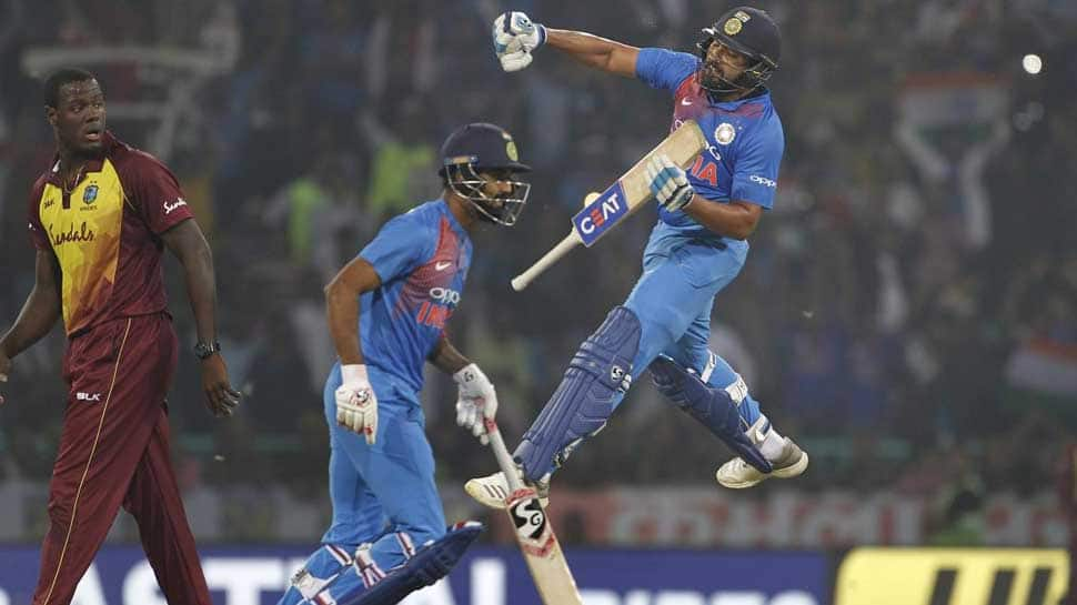 Rohit Sharma becomes first batsman with 4 centuries in T20Is