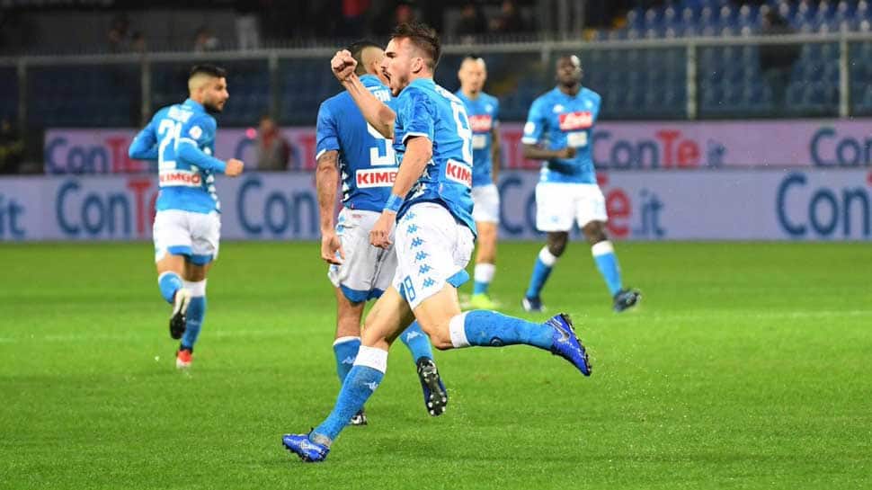 Serie-A: Napoli splash their way to a 2-1 win at Genoa