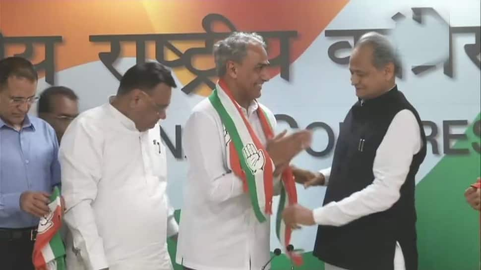 Rajasthan Assembly elections: Setback for BJP as two leaders - Harish Meena and Habibur Rahaman Ashrafi Lamba - join Congress